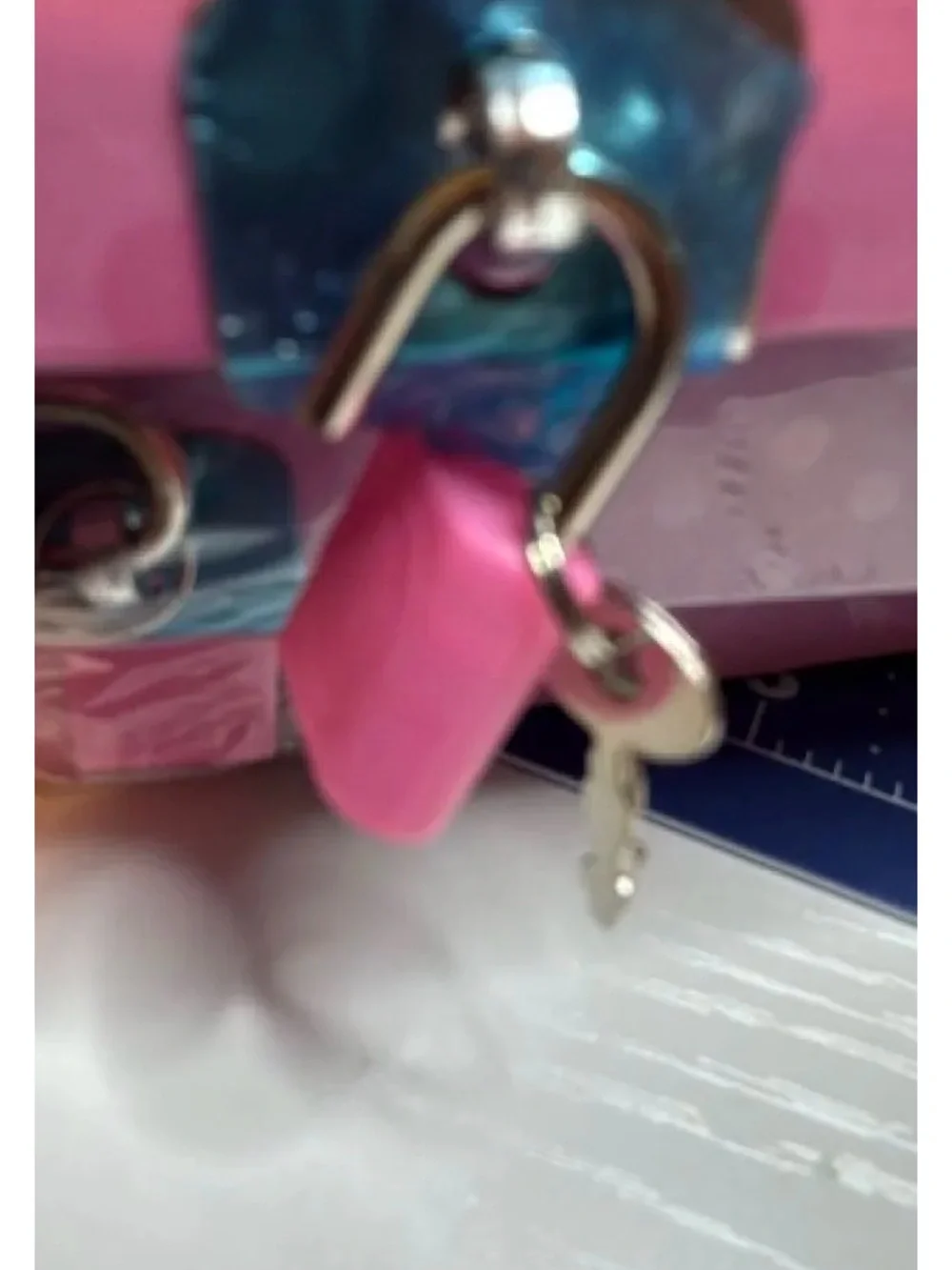 Hello Kitty diary book that has a bow adorned decorative locking box.